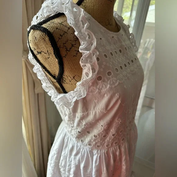 Kate Spade White Floral Eyelet Dress - Picture 9 of 15